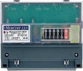 Счетчик электроэнергии трехфазный однотарифный Меркурий-231АМ-01 5-60А 380В DIN шкаф ОУ Инкотекс (электросчетчик)