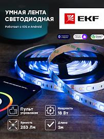 Лента светодиодная умная Connect RGBW 3m slswf-3-rgbw EKF PROxima