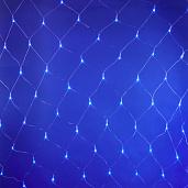 Гирлянда светодиодная Сетка 2,5х2м 240 Led Синий свет, с контроллером, прозрачный провод ULD-N2520-240/DTA BLUE IP20 07938 Uniel