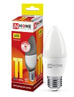 Лампа светодиодная 11 Вт E27 C37 3000К 990Лм 230В LED-СВЕЧА-VC 4690612020488 IN HOME