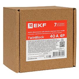 Рубильник 40A 4P c рукояткой управления для прямой установки TwinBlock tb-40-4p-f EKF