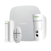 Комплект системы безопасности StarterKit Cam Plus(white) Ajax