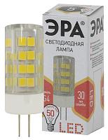 Лампа светодиодная 5 Вт G4 JC 2700К 400Лм 220В капсульная ( LED JC-5W-220V-CER-827-G4 ) Б0027857 ЭРА