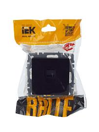 Розетка компьютерная RJ45 кат.5E РК10-БрЧ черный BR-K10-1-K02 BRITE  IEK