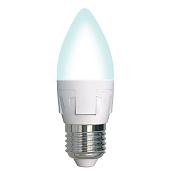 Лампа светодиодная 7Вт E27 C37 4000К 600Лм матовая 175-250В свеча Яркая диммируемая  ( LED-C37 7W/4000K/E27/FR/DIM PLP01WH ) UL-00004295 Uniel