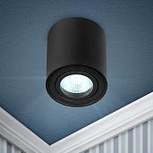 Светильник настенно-потолочный спот OL21 BK MR16/GU10, черный, поворотный Б0054393 ЭРА