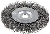 Щетка  дисковая для точильно-шлифовального станка, витая сталь 0,3мм, 175/12,7/16мм STAYER 35185-175