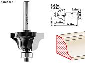 ЗУБР 42,8x19мм, радиус 6.3мм, фреза кромочная калевочная №4, 28787-38.1, серия Профессионал