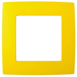 Рамка для розеток и выключателей ЭРА12 1 пост желтый ( 12-5001-21 ) Б0019386 ЭРА