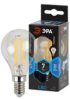 Лампа светодиодная 7 Вт E14 P45 4000К 730Лм прозрачная 170-265В шар филамент (F-LED P45-7W-840-E14) Б0027947 ЭРА