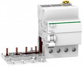 Блок дифференциальной защиты 63А 4П четырехполюсный 100mA AC-ТИП Vigi iC60 A9V12463 Schneider Electric