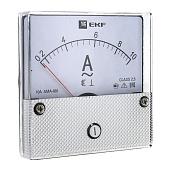 Амперметр AMA-801 аналоговый на панель (80х80) круглый вырез 400А трансф. подкл. EKF PROxima