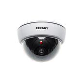 Муляж видеокамеры наблюдения (камеры видеонаблюдения) внутренней купольной белая  45-0210 REXANT
