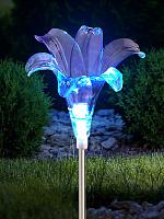 Светильник уличный ЭРА ERASF22-19 Лилия на солнечных батареях садовый 75 см Б0053379