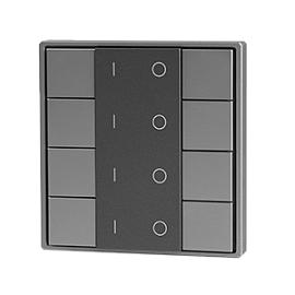 Панель кнопочная (4 группы) пластиковый корпус, серый DA-SW-G4-PG Вартон