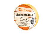 Изолента ПВХ 0,13*15мм Желтая 20м SQ0526-0012 TDM