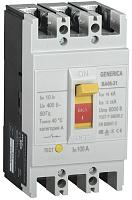 Выключатель автоматический 100А 3П трехполюсный характеристика 18кА GENERICA SAV10-3-0100-G IEK