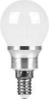 Лампа светодиодная 3,5 Вт E14 G45 2700К матовая 230В шар LB-40 25323 Feron