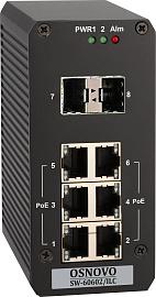 Коммутатор промышленный управляемый (L2+) PoE на 8 портов. SW-60602/ILC OSNOVO