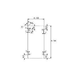 Плата монтажная боковая 1250xD420мм THALASSA NSYPMLA124 Schneider Electric