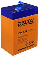 Аккумулятор свинцово-кислотный (аккумуляторная батарея)  6 В 4.5 А/ч DTM 6045 DELTA