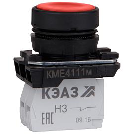 Кнопка КМЕ4501м-красный-0но+1нз-цилиндр-IP54-КЭАЗ 273452 КЭАЗ