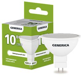 Лампа светодиодная MR16 софит 10Вт 230В 4000К GU5.3 GENERICA