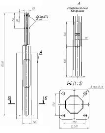 Опора ОГКлф 8 метров (К240-180-4х25)-ц В00004483 Пересвет