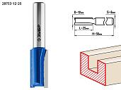 ЗУБР 12x25мм, хвостовик 8мм, фреза пазовая прямая, 28753-12-25, серия Профессионал