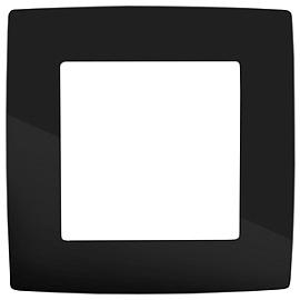 Рамка для розеток и выключателей ЭРА12 1 пост чёрный ( 12-5001-06 ) Б0014746 ЭРА