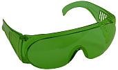 Очки  защитные, поликарбонатная монолинза с боковой вентиляцией, зеленые STAYER "STANDARD" 11044