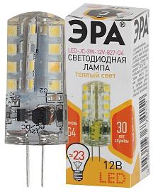 Лампа светодиодная 3 Вт G4 JC 2700К 240Лм 12В капсульная ( LED JC-3W-12V-827-G4 ) Б0033193 ЭРА