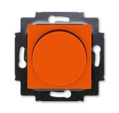 Светорегулятор (диммер) LEVIT скрытой установки поворотно-нажимной 60-600Вт R оранжевый / дымчатый чёрный 2CHH942247A6066 ABB