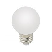 Лампа светодиодная 3 Вт E27 G60 3000K матовая 220В шар LED-G60-3W/3000K/E27/FR/С теплый свет UL-00006955 Volpe.