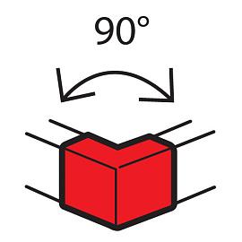 Кабель-канал аксс. Metra Внешний угол 90° 100х50 мм Legrand 638012 (уп.20шт)