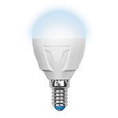 Лампа светодиодная 6 Вт E14 G45 4500К 600Лм матовая 175-250В шар Palazzo DIM диммируемая ( LED-G45-6W/NW/E14/FR/DIM PLP01WH ) UL-00000692 Uniel