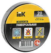 Изолента ПВХ черная 15х20м UIZ-13-10-K02 IEK