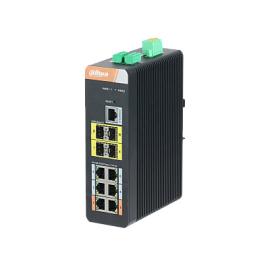 Коммутатор промышленный 10-портовый управляемый PoE DH-PFS4410-6GT-DP DAHUA