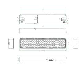 Светильник светодиодный 6Вт DBA-103-0-20 аварийный непостоянный 60LED 5ч IP20 (40/1600) Б0044396 ЭРА