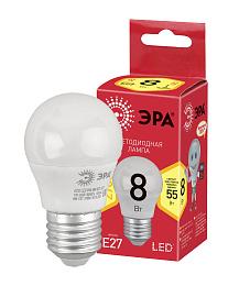 Лампа светодиодная 8 Вт E27 P45 2700К 640Лм матовая 220-240В шар ( ECO LED P45-8W-827-E27 ) Б0030024 ЭРА