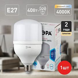 Лампа светодиодная 40 Вт E27 T120 4000К 3200Лм матовая 175-265В колокол ( LED POWER T120-40W-4000-E27 ) Б0027005 ЭРА