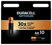 Батарейки (элемент питания ) 5014071 АА алкалиновые 1,5v 10 шт. LR6-10BL Optimum Б0056026 Duracell