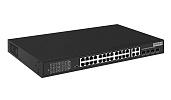 Коммутатор PoE Fast Ethernet на 24xRJ45 портов + 4xGE Combo uplink порта. SW-62444(400W) OSNOVO