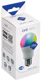 Лампа LED iTEQ SMART-А60 9,4Вт 230В W+RGB WIFI+BLE E27 ONI IT-L220E27-YR004-WB