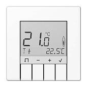 LS универсальный комнатный регулятор температуры воздуха с дисплеем «стандарт», белый TRDLS231WW JUNG