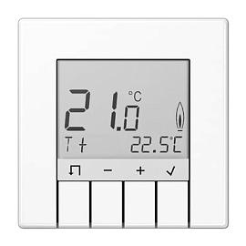 LS универсальный комнатный регулятор температуры воздуха с дисплеем «стандарт», белый TRDLS231WW JUNG