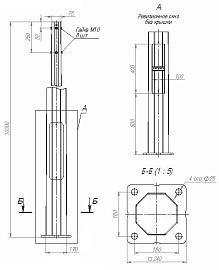 Опора ОГКлф 10 метров (К240-180-4х25)-ц В00004485 Пересвет