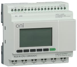 Микро программируемый логический контроллер PLR-M. CPU DI12/DO06(R) 24В DC ONI PLR-M-CPU-18R00ADC ONI