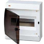 Шкаф UNIBOX навесной 8м белый с дымч. дв. и клем/блок. N+PE, IP41 (122580006) ABB