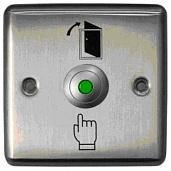 Кнопка выхода металлическая с подсветкой, врезная, НР контакты, размер: 90х90 мм ST-EX110L Smartec